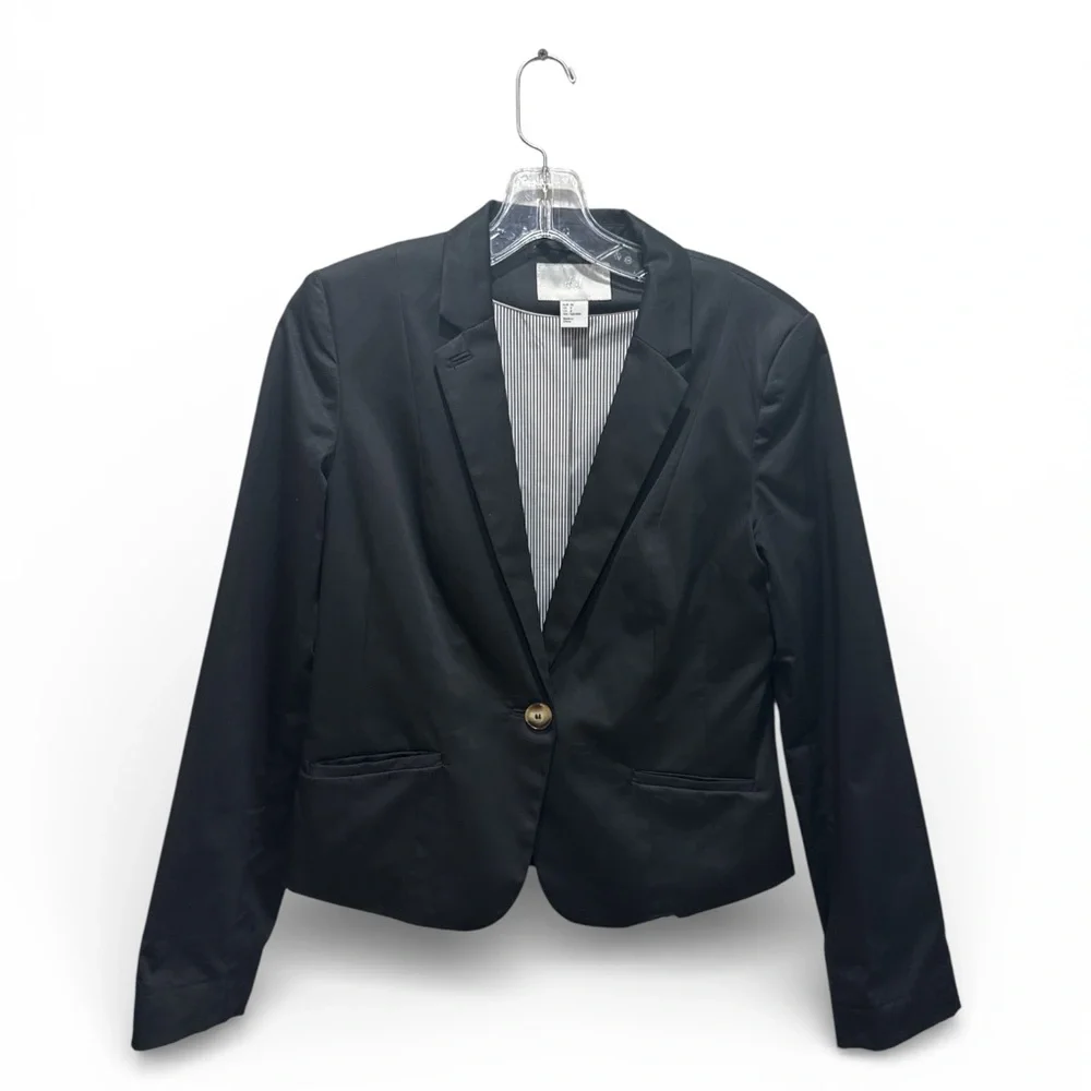 H&M Black Tailored Blazer – Size US 8 - Picture 4 of 5